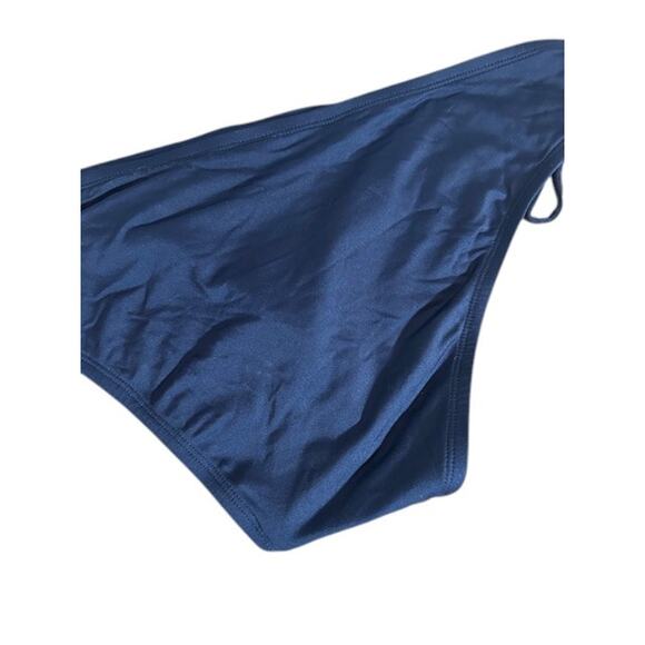 Mossimo Target Dark Gray Tie Sides Bathing Suit Bikini Bottom Women Sz L - Picture 4 of 7